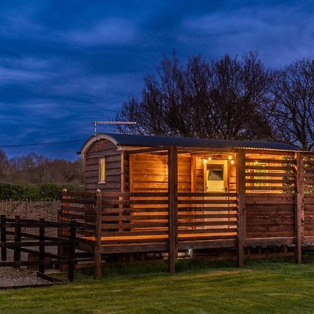 Hillside View Shepherds Hut - Ockeridge Rural Retreats Little Witley Kültér fotó